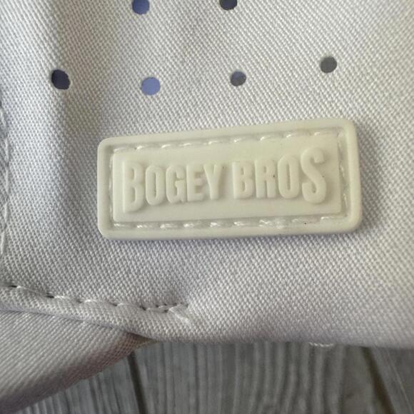 I Love Cart Girls Embroidered White Cap Bogey Bros Technical Golf Hat White - Picture 7 of 8